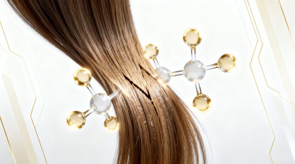 PDMS enhancing shine, smoothness, and anti-frizz performance in haircare formulations