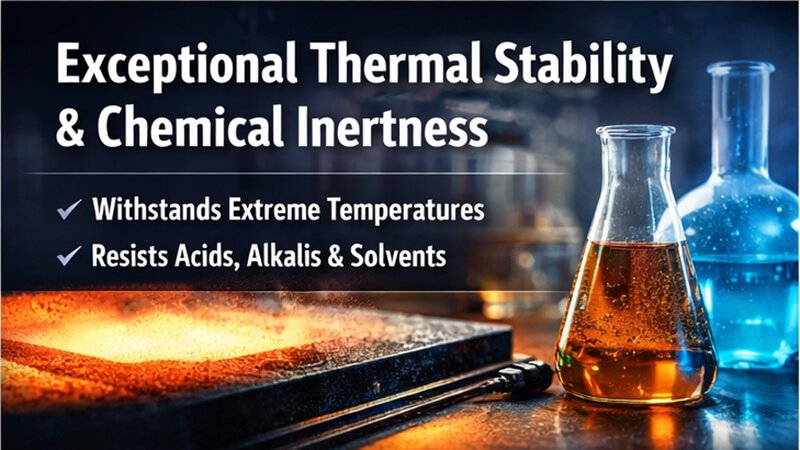 Exceptional Thermal Stability & Chemical Inertness