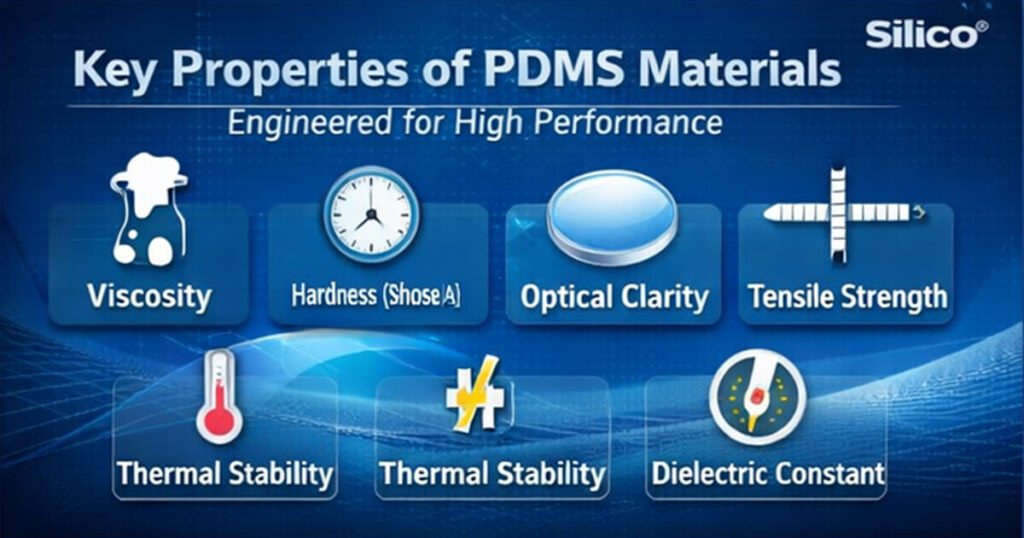 key properties of PDMS Materials