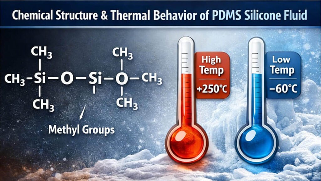 Chemical Struture & Thermal Behavior of PDMS Silicone Fluid