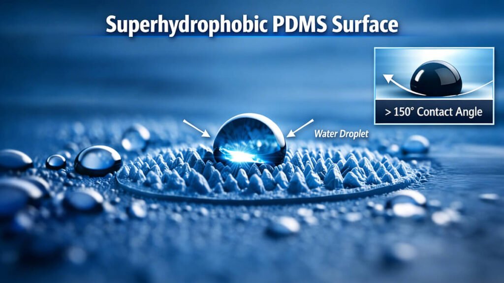 Superhydrophobic PDMS Surface