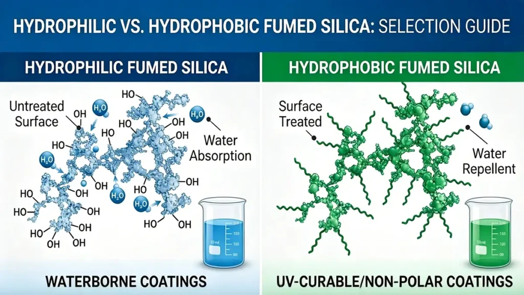 HYDROPHILIC VS. HYDROPHOBIC FUMED SILICA SELECTION GUIDE