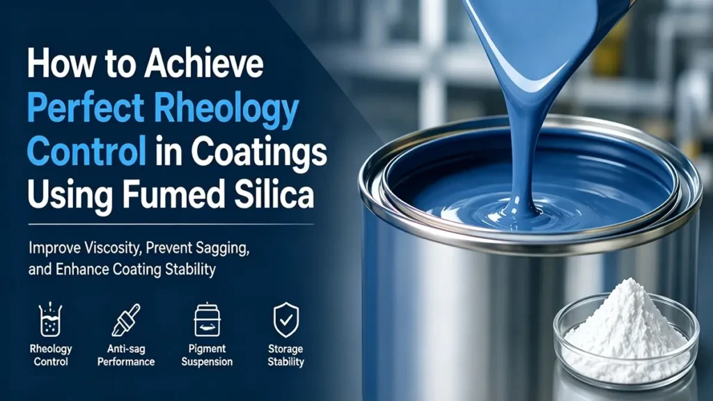 How to achieve perfect rheology control in coatings using fumed silica for viscosity control and anti-sag performance