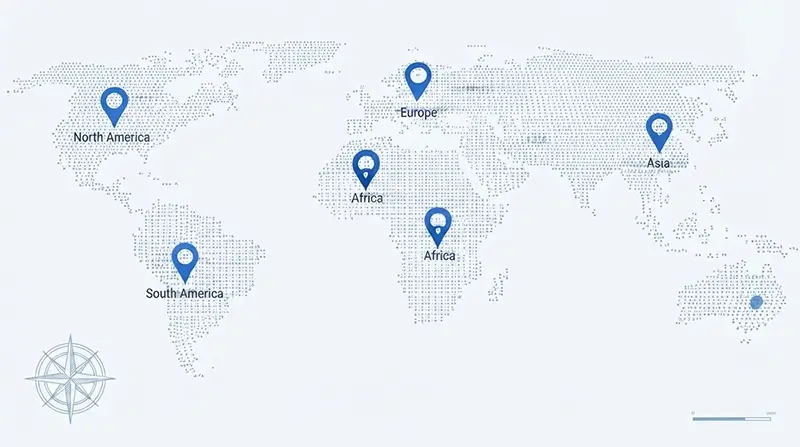 Worldwide Display Map