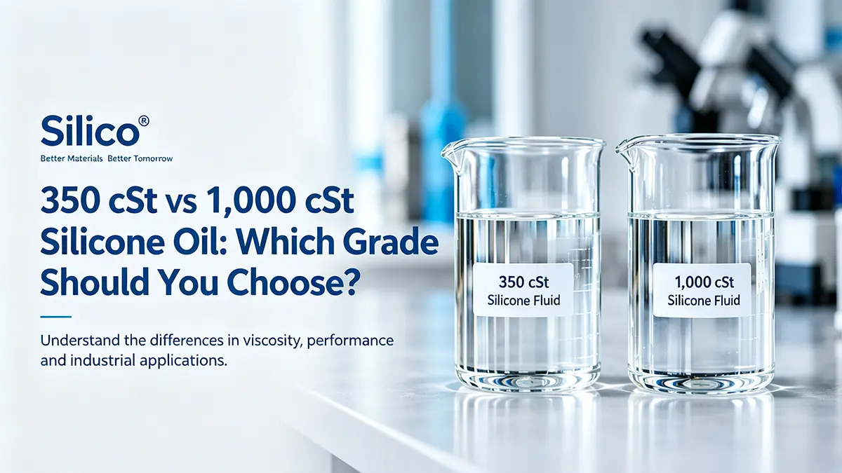 350 cSt vs 1,000 cSt silicone oil comparison for industrial applications