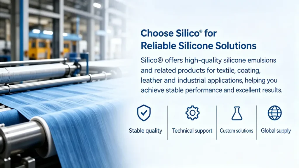 Selecting amino silicone emulsion for textile finishing based on substrate, stability and application requirements