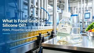 Food grade silicone oil vs industrial silicone oil showing key differences in applications, quality control and regulatory requirements