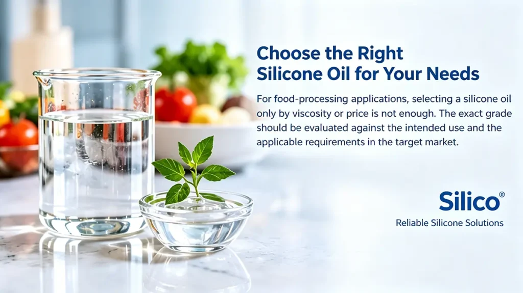 Comparison of food grade and industrial silicone oil by chemistry, purity control, applications and food-contact suitability