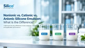 Nonionic vs cationic vs anionic silicone emulsion comparison