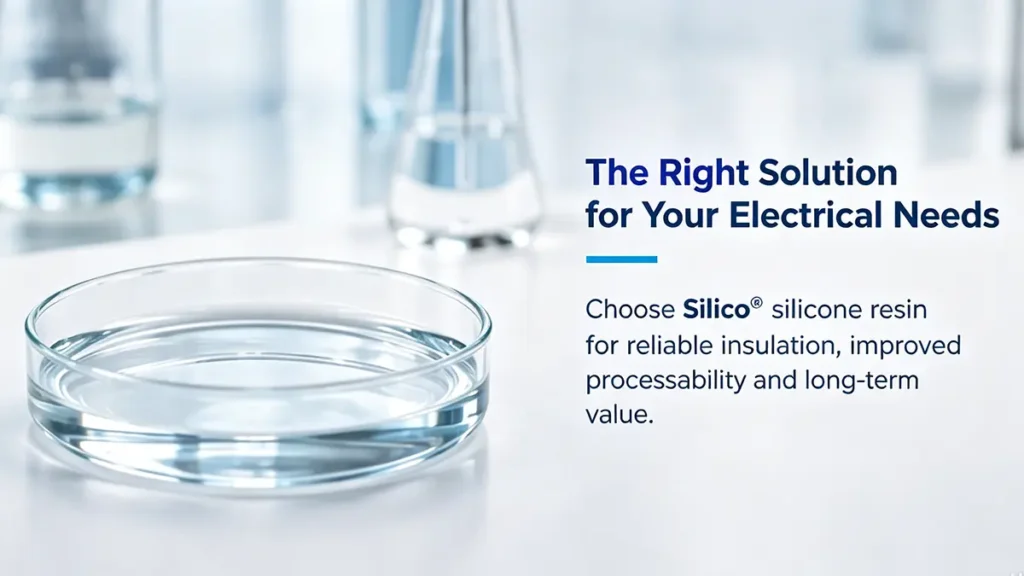 Silico silicone resin for reliable electrical insulation, processing and long-term thermal performance