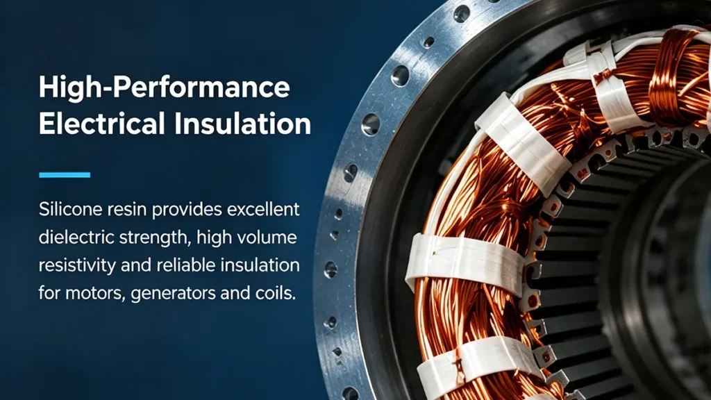 Silicone resin used for motor winding impregnation and high-performance electrical insulation