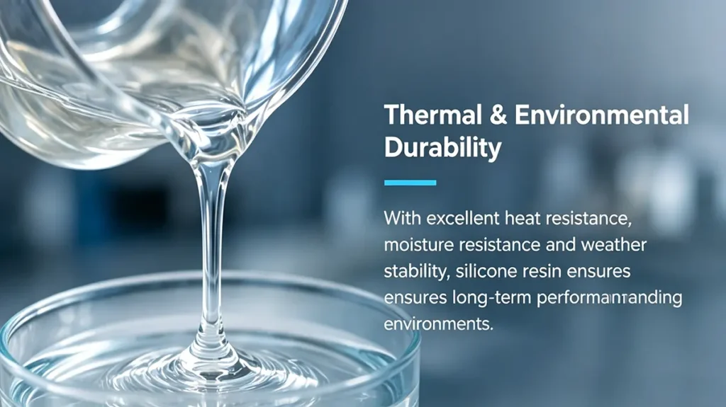 Silicone resin providing thermal, moisture and weather resistance for electrical insulation