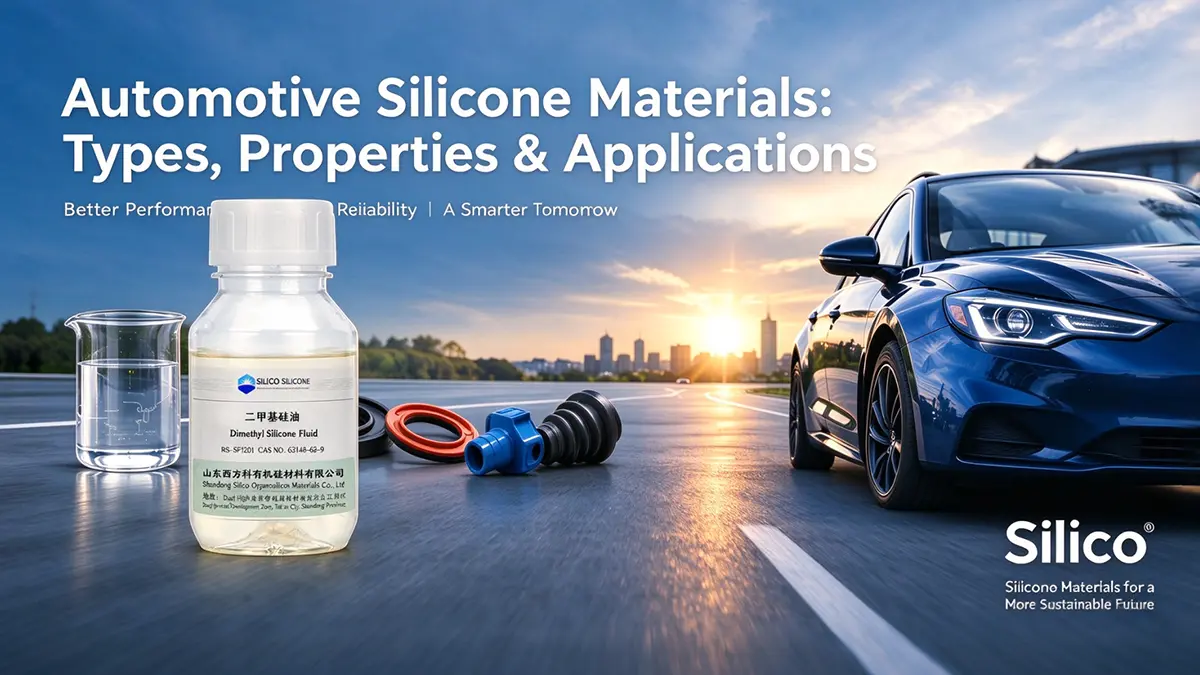 Automotive silicone materials: types, properties and applications in vehicle sealing, thermal management, electronics protection and tire manufacturing.