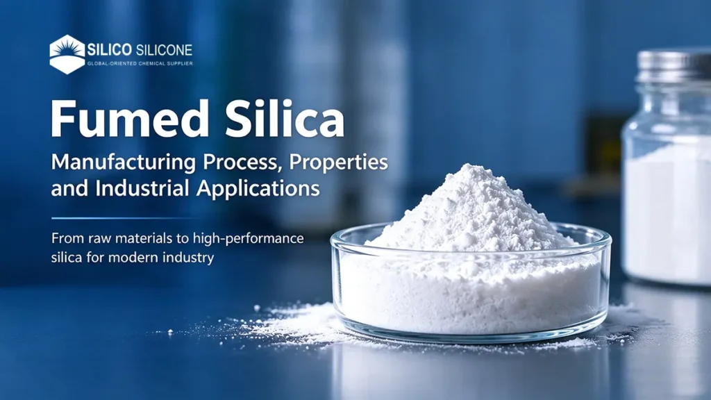 How fumed silica is manufactured through flame hydrolysis to produce high-performance industrial silica